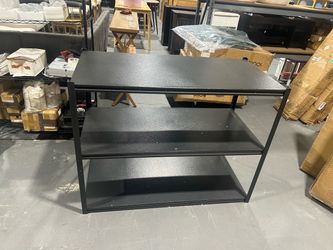 Black Metal 3-Tier Shelves