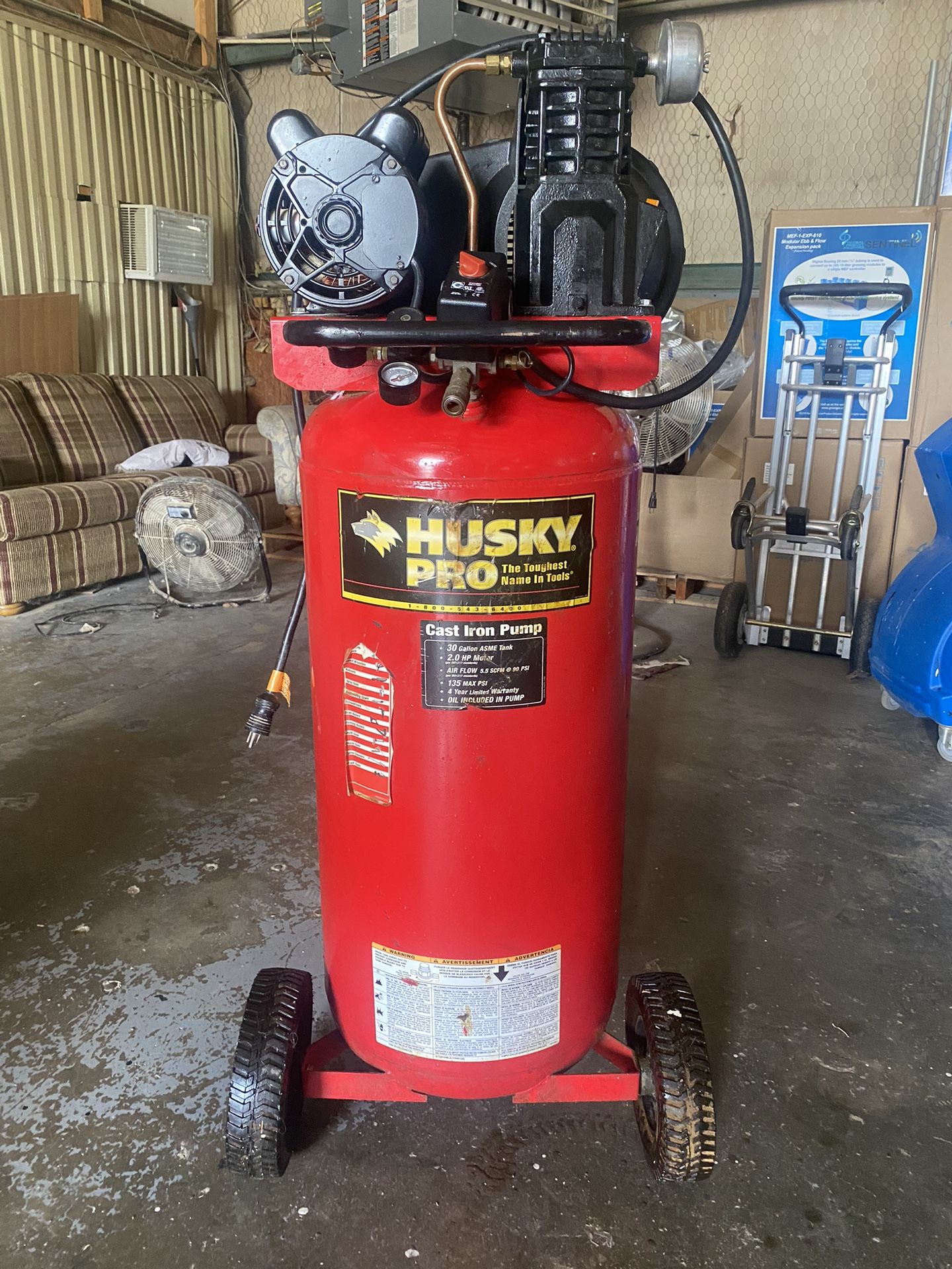 Husky Pro Portable Electric Air Compressor 30 Gallon for Sale in Paducah KY OfferUp