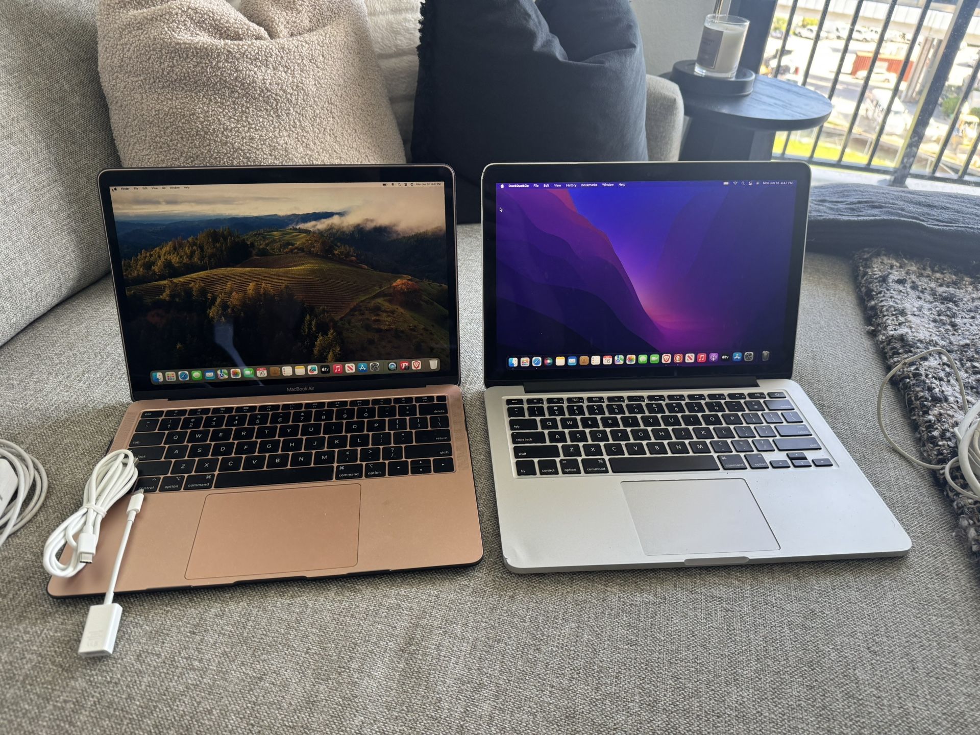 2019 Mac Air 2016 Mac Pro