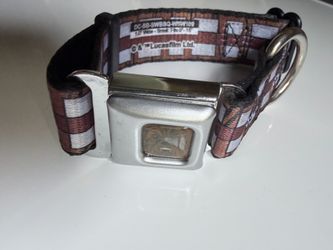 Star Wars Chewbacca Face CLOSE-UP Full Color Brown Seatbelt Buckle Collar - Star Wars Chewbacca Bandolier .