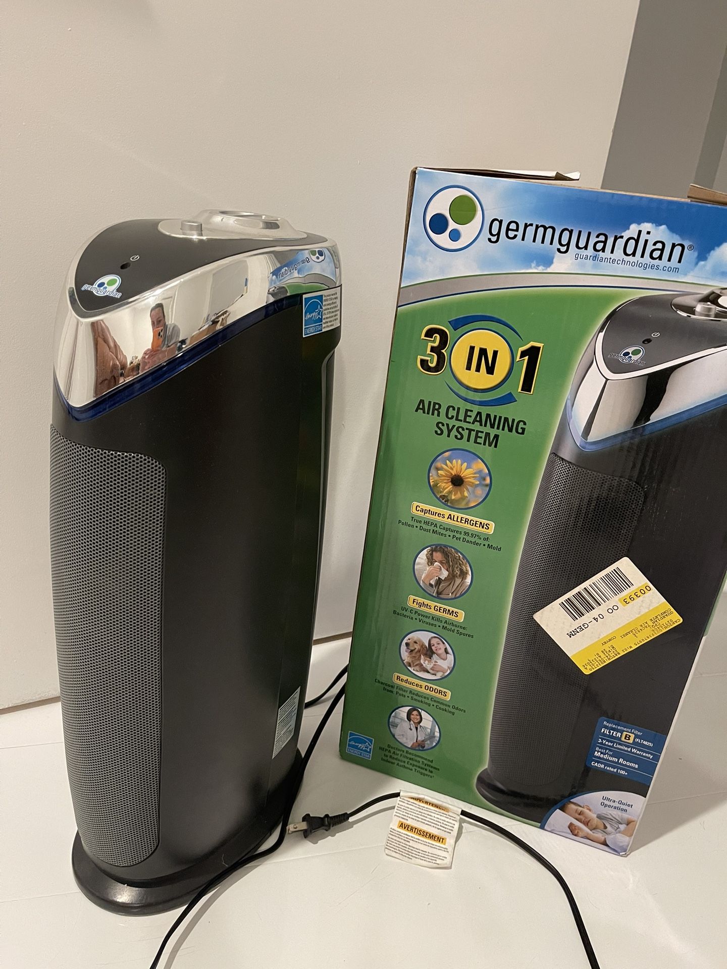 3 In 1 Air Cleaning System Germguardian