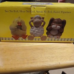 Ceramic  hear,see,Speak  No Evil  