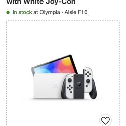 Like New Nintendo Switch White OLED Version 