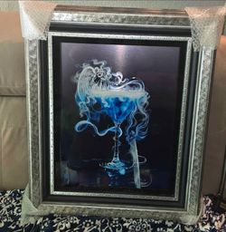 Michael Godard "A Drink with Angels" Mixed Media Sculptograph Signed and # 179/200 New Condition
