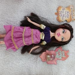 Bratz Genie Doll Katia With Large Pink Bottle And Accessories