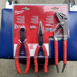 Milwaukee 48-22-6331 comfort grip pliers kit 3pc