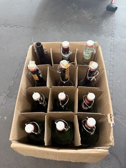 750ml swing top bottles (12pcs)