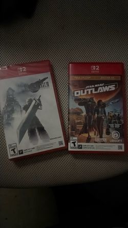 Final Fantasy 7 and Star Wars Outlaw Gold Edition Switch 2