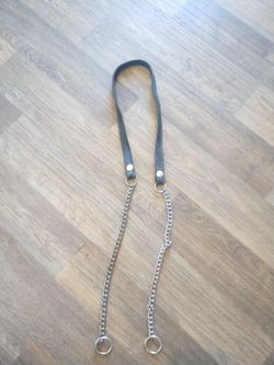 Harley Davidson leather chain purse strap