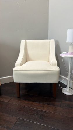 2 White  chairs - $30 for pair