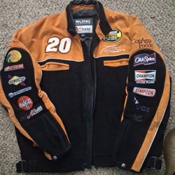 Suede Leather Nascar Jacket XL