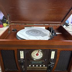 Wooden Music Center With Recordable CD player