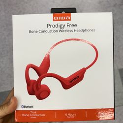 NWT aiwa prodigy free bone conduction wireless headphones 