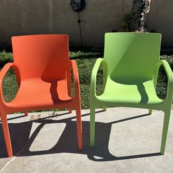 Two retro style chairs