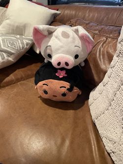 Disney Tsum Tsum Moana & PUA Pig Plush Stuffed Toys- Lot of 2 Plushie Gifts