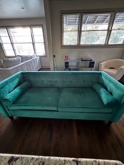 Green Velvet Couch