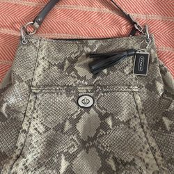 Coach Python Hobo Purse 
