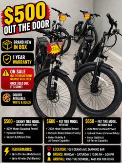 Electric bike sales clearance for Trekcraze ebike 1 year warranty