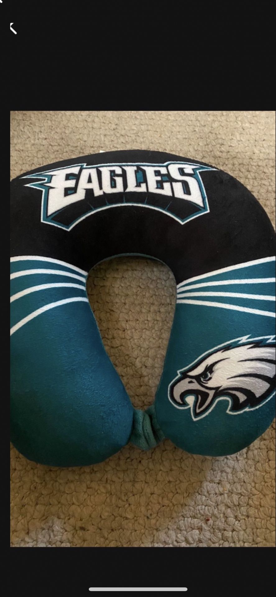 PHILADELPHIA EAGLES NECK PILLOW