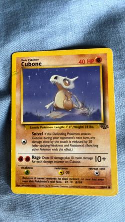 1995 cubone Pokémon card