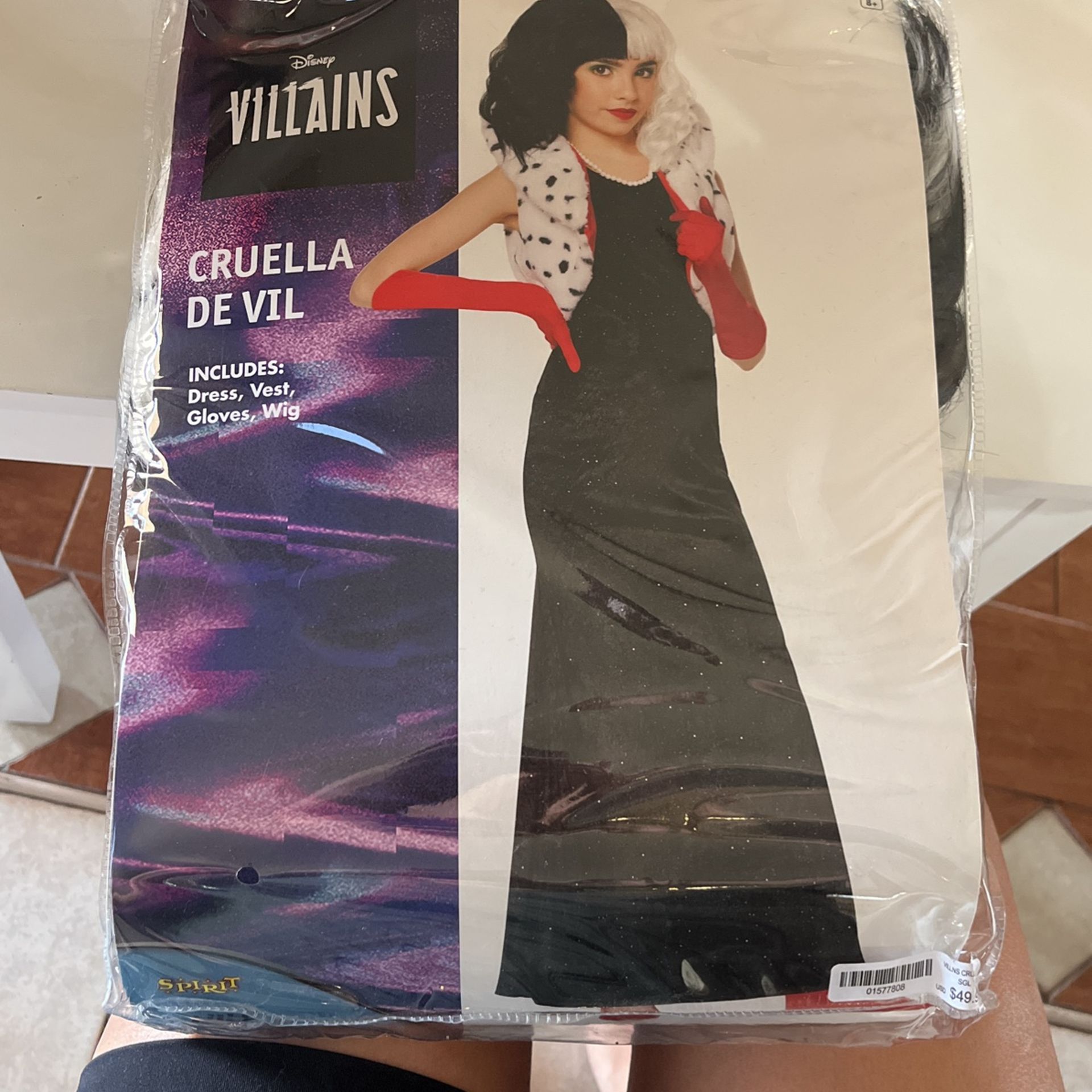 Cruela De Vil Size 8+ Costume