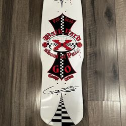 Back Yard School Of pain Autographed George Orton Pan head Skate deck