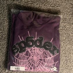 Sp5der Web Hoodie Purple Small