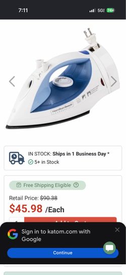 Hamilton Beach Commercial Steam Iron