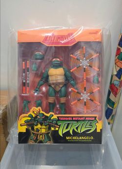 Teenage Mutant Ninja Turtles ULTIMATES! Michelangelo (2003 Animated Series) Action Figure SUPER7