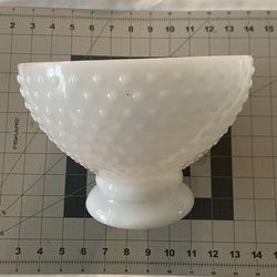 Hobnail Milk Glass/Opal White Lampshade