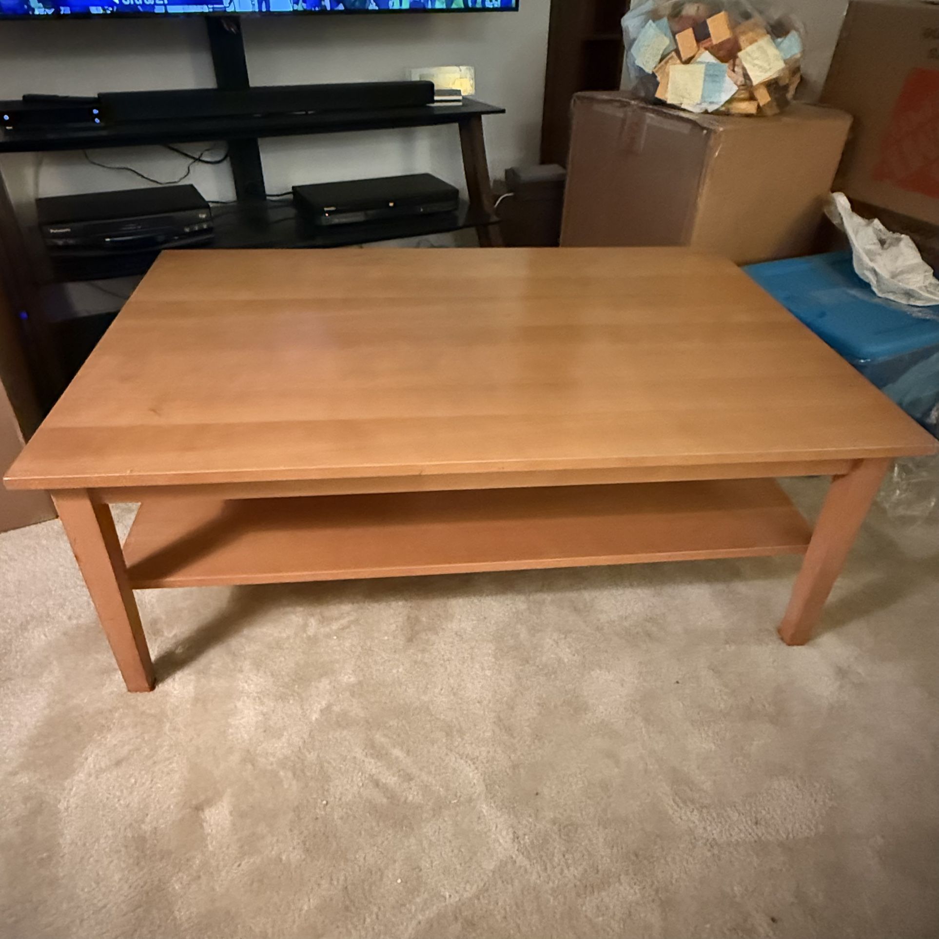 Solid Wood Coffee Table 