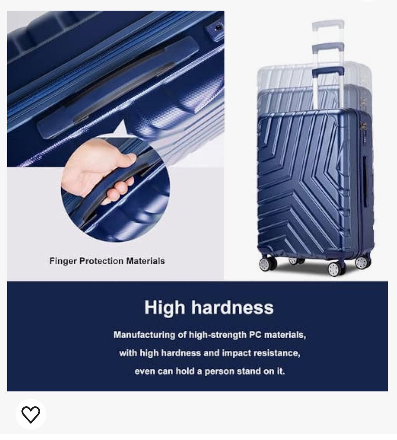 Wheels Hardshell Lightweight Carry-on Luggage