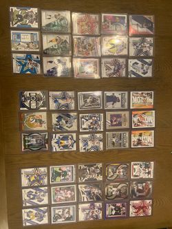 3 card football lots - pick 5 for $10 - all 54 cards for $40