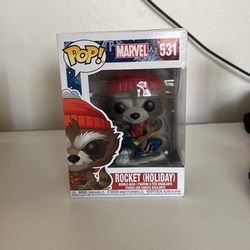 Rocket Holiday Funko Pop