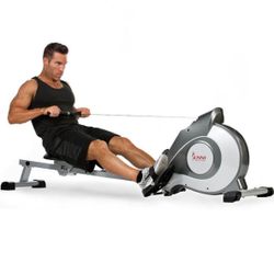 Health & Fitness Magnetic Rowing Machine Rower w/ LCD Monitor, New in box