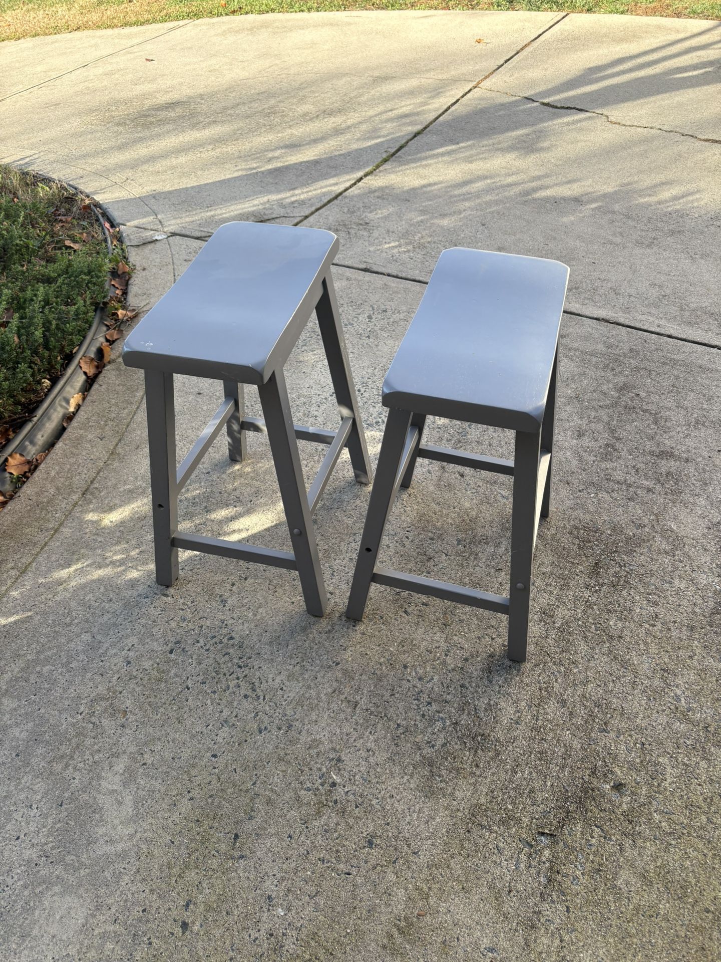 Pair If Wooden Bench