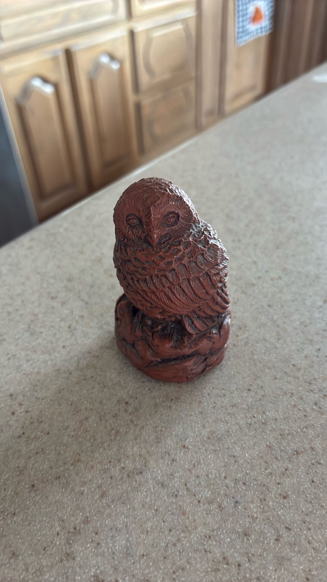 Spirit Red Rock Stone. Owl. Figurine - Tucson, Arizona. 2.25 “ Tall