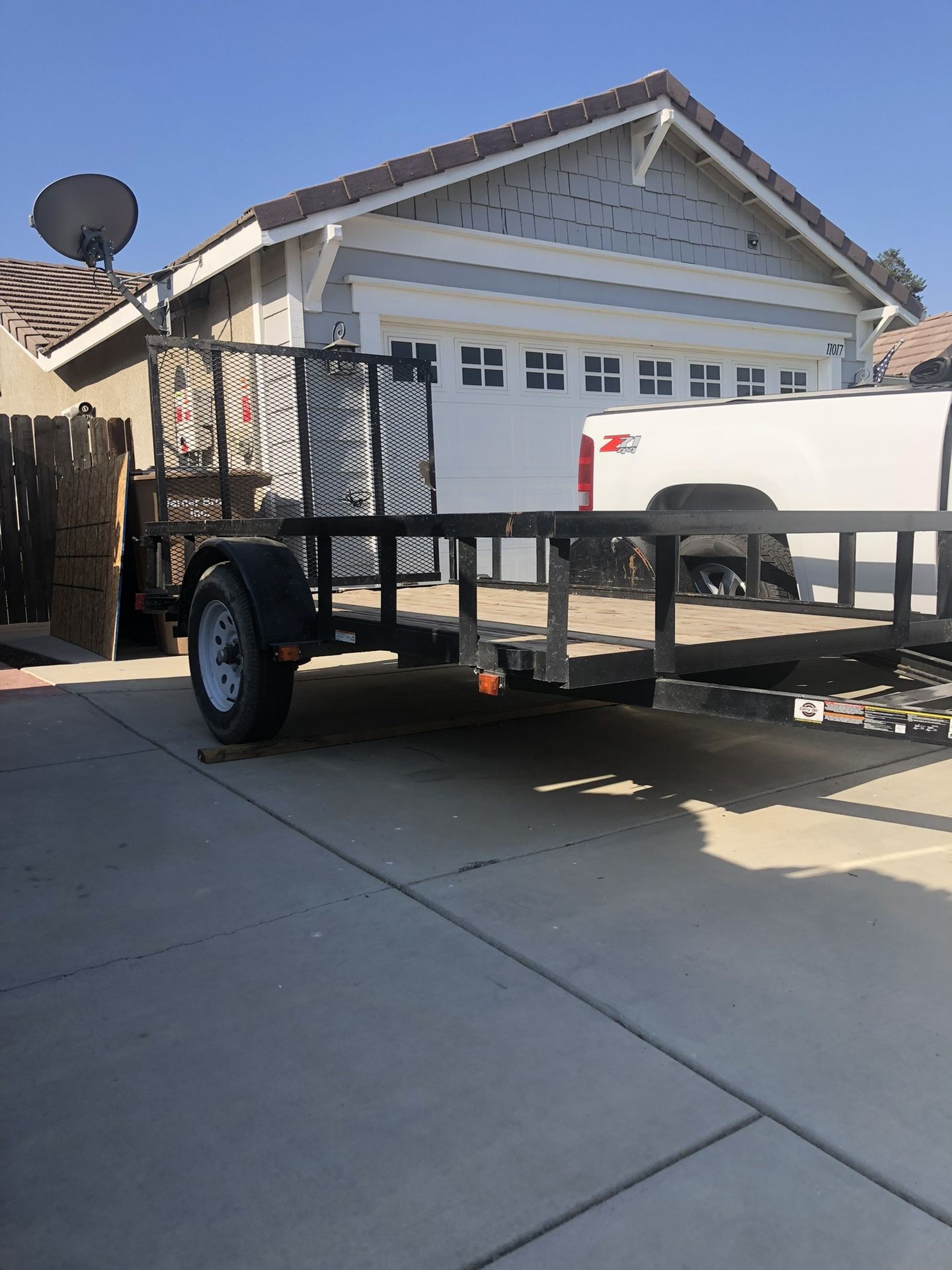 Carry-On Trailer 5.5 ft. x 10 ft. Tube Top Rail Utility Trailer