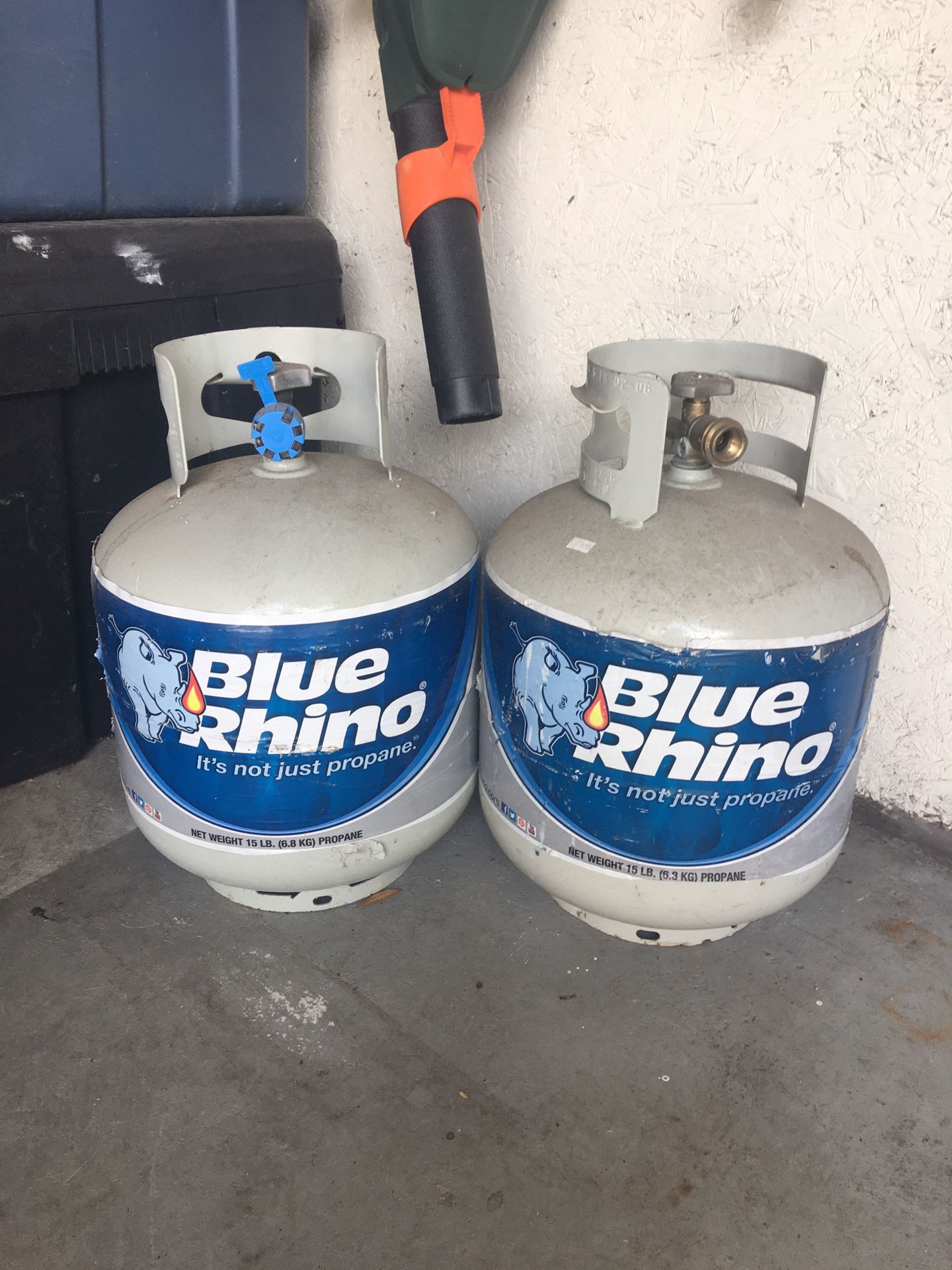 Two Propane gas tanks