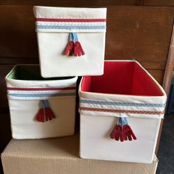 Organizing Storage Totes Bins Set 3