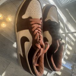 Jordan 1 Mocha Lows Brown and White