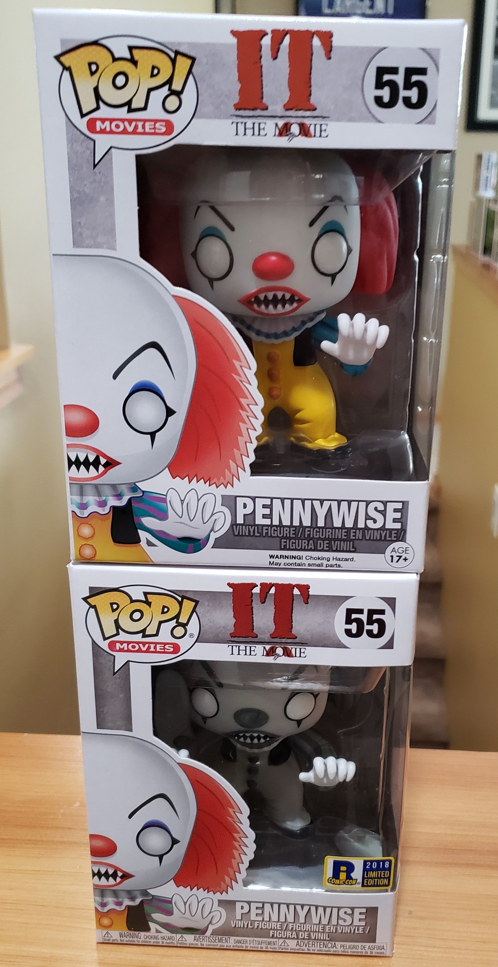 Lot of 2 Pennywise Funko Pops!