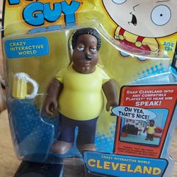 Family Guy Cleveland Crazy Interactive World Action Figure Playmates Toys 2011 UNOPENED 