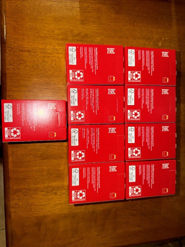 BTS McDonald's Happy Meal Toys Tiny Tan NEW