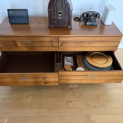 CB2 Linear 4-drawer Low Dresser