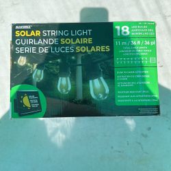 NEW Solar String Lights – 36ft | 18 LED Bulbs | Weather-Resistant 🌧️