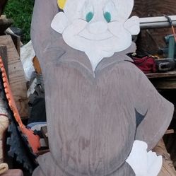 Vintage Elmer Fudd Plywood Figurine 