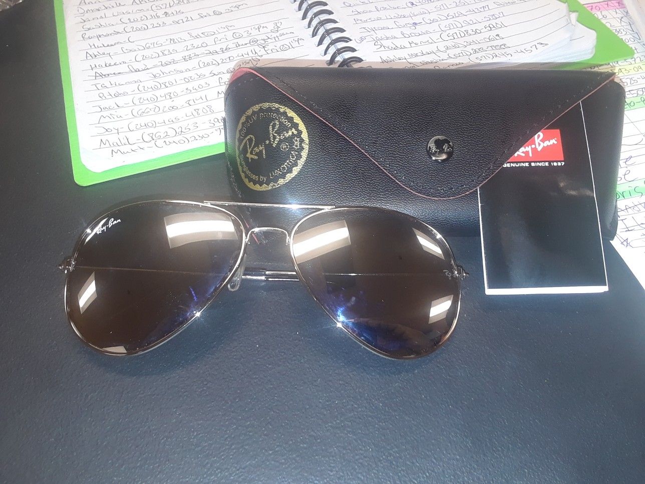 RayBans Aviator sunglasses