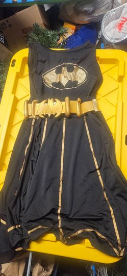 Batgirl Halloween Costume Dress with Belt
