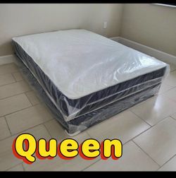 Queen Mattress Set – Medium – Brand New – Delivery Available 🚚